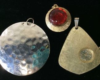 Lot 5 Estate Costume Jewelry, Pendants