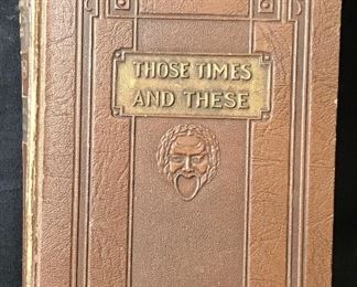 Vintage ‘Those Time And These’ by Irvin S. Cobb