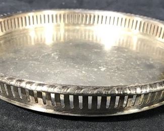W&S BLACKINTON Silver Plated Gallery Tray