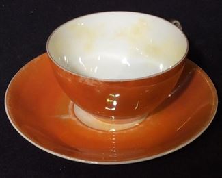 Bavarian RW Fine Porcelain Deco Orange Tableware