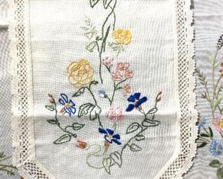 Collectible Hand Embroidered Table Linens, 2