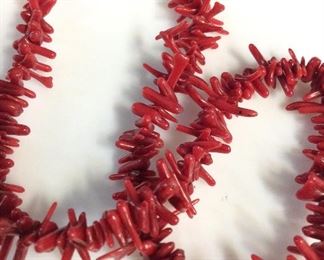 Red Coral Style Adjustable Necklace