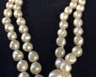 Long Freshwater Pearl Style Necklace, Vintage
