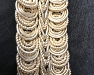 Vintage Art Nouveau Twisted Wire Bracelet