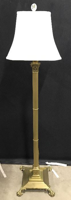 Vintage Gold Toned Brass BOMBAY Floor Lamp