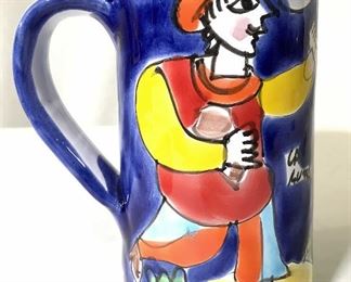 Hand Painted Ceramic Porcelain Pitcher