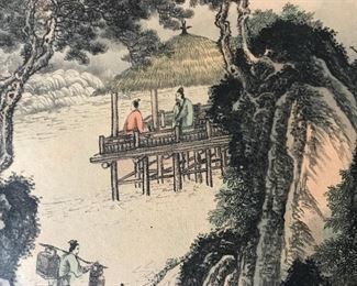Signed Japanese Style Wall Scroll