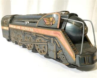 MODERN TOYS Vintage Metal Toy Train