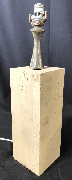 Polished Plaster Table Lamp