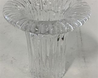 Textured Glass Candlestick