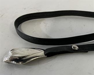 Vintage Belt with Snake Head Buckle