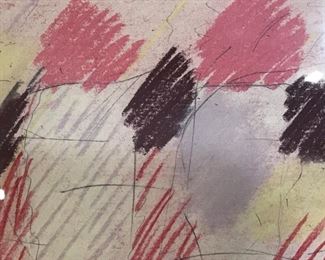 Signed Oil Pastel on Paper, Michael P Slanoski