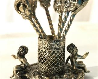 Set 7 Silver Toned Hors D’oeuvres Picks