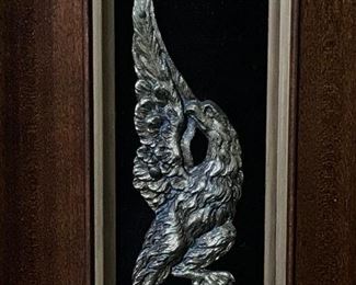 Frame Gold Toned Metal Eagle Crest