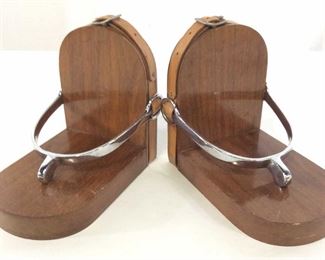 Vintage Metal & Wood Horse Stirrup Figural, 2