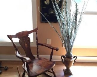 Chair, Vase and Wall Art