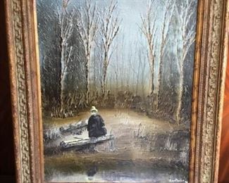 Oil Painting Extreme Loneliness