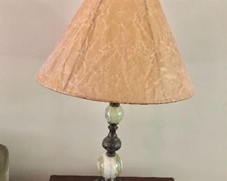 $95 Marble Ethan Allen lamp 34" high, Base 7" wide