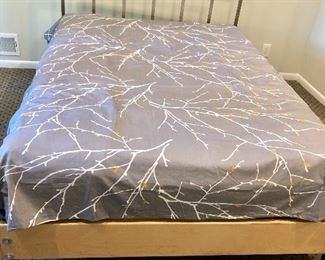 $175 Queen industrial platform bed - includes mattress