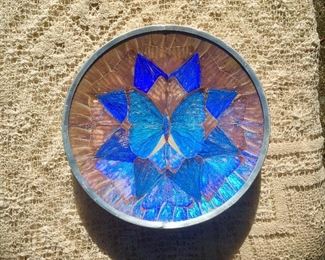 $40 Iridescent Butterfly wing plate