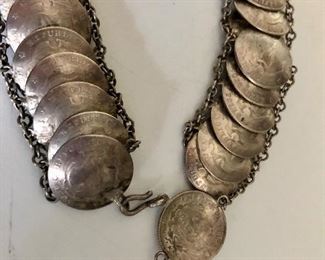 Detail coin necklace Mexico