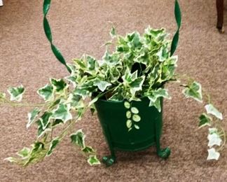 METAL BASKET PLANTER...25.00