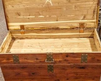 VIEW OF TOP BOX OF CEDAR CHEST