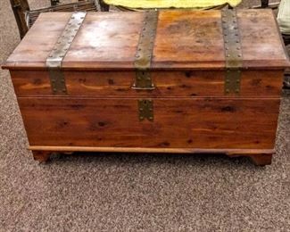 SOLID CEDAR CHEST WITH 2 STORAGE BOXES...175.00