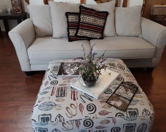 Contemporary sleeper sofa...ottoman