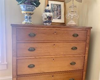 antique four drawer chest