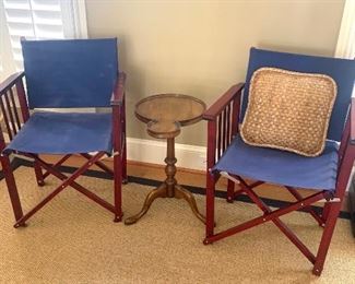 pair of director’s  chairs