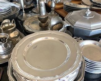 more pewter plate sets 