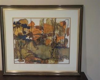 Mid-Century Framed Print $40