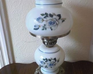 Blue Flower lamp. 18" high. $20