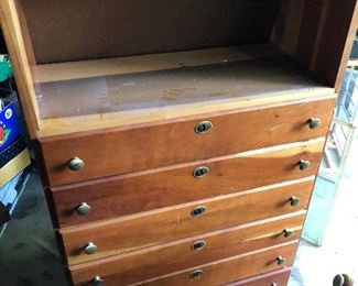 Back of 2nd Case Display Knife Cabinet.