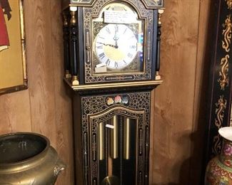 Vintage Chinese style grandfather clock