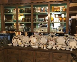 More restaurant ware-so vintage.  Lots of beautiful glasses.