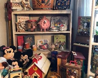 Lots of vintage blocks and buttons.