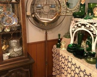 antique bird cage.