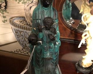 Gold Scheider still with tags statue