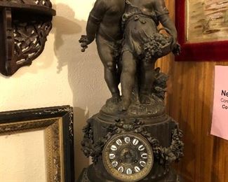Beautiful French dauphin clock.