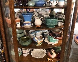 American pottery, cranes, glass, and restaurant ware.