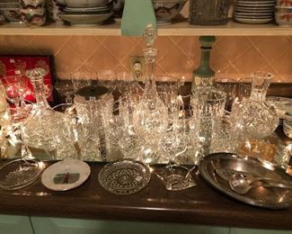 crystal and some barware