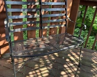 Metal Patio Bench