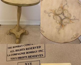 Bombay Occasional Table - Approximately 16” Diameter X 24-1/4” Tall