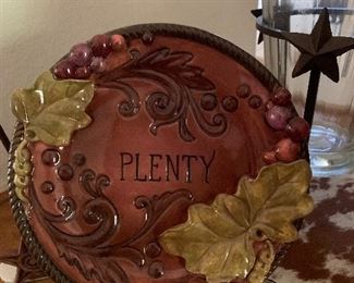 $28- “Plenty “plate 