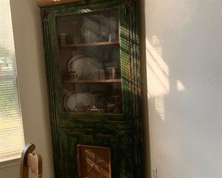 $525 custom designed Rustic corner cabinet 