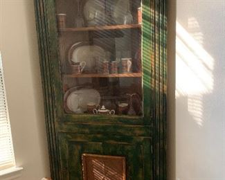 $525 custom designed Rustic corner cabinet 