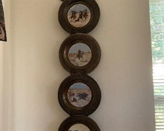 $125 ~ SET OF FOUR WESTERN COLLECTOR PLATES