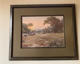 FRAMED WESTERN PRINT 